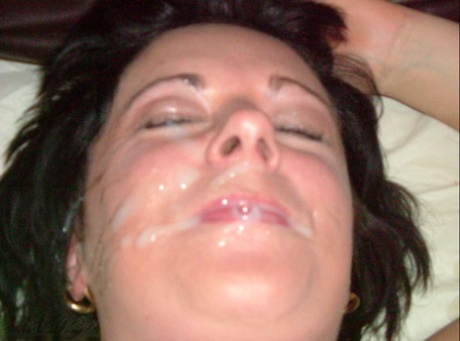 White sluts Juicyjo and her gf gets cum on faces during group sex