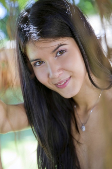 Beautiful teen girl Lady Dee fucks a wrinkly old man in the backyard