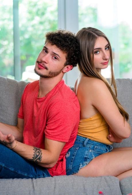 Hot teen Penelope Kay enjoys hardcore sex with her well-endowed stepbrother
