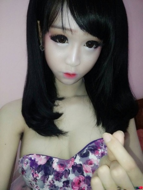 Gorgeous Asian babe shows off her big boobs in a hot compilation